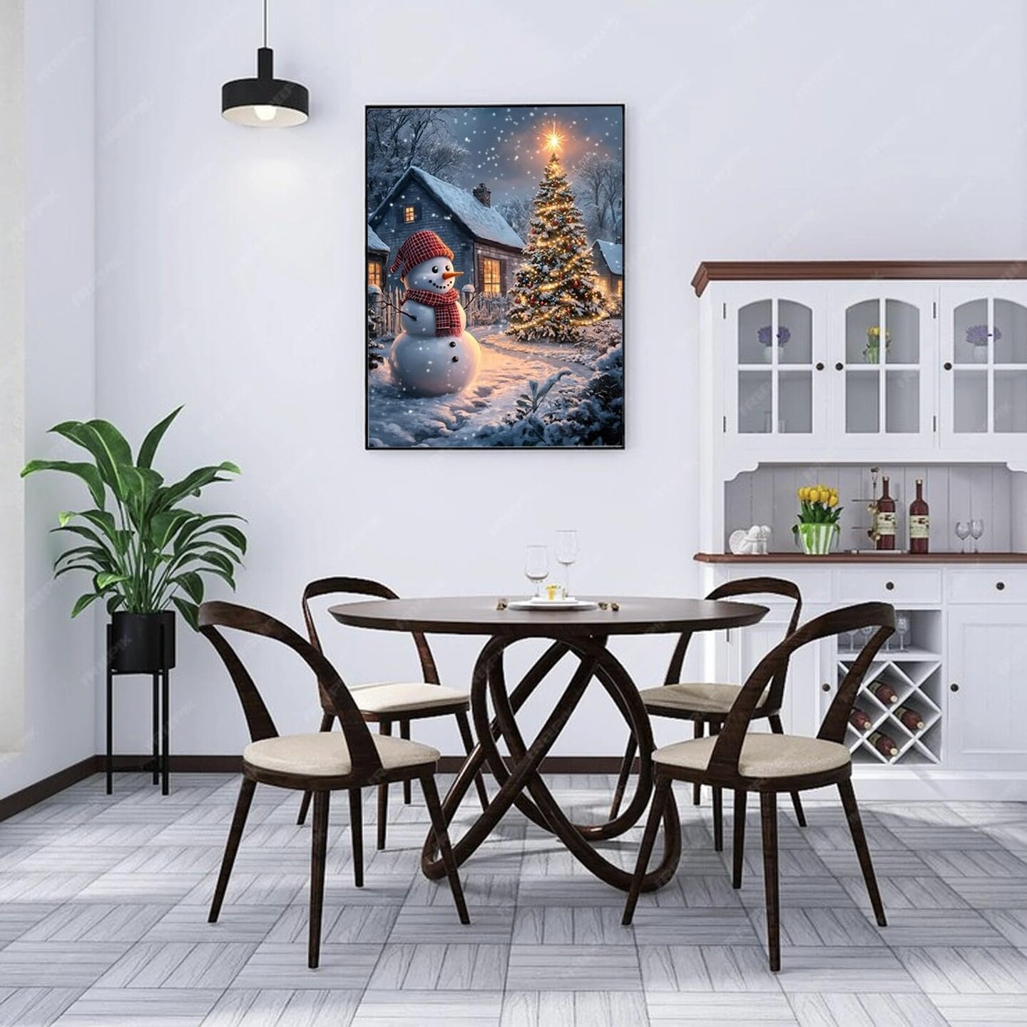 Diamond Art Kits for Adults Beginner, 5D Christmas Tree Diamond Painting Kits (12 x 16 in)