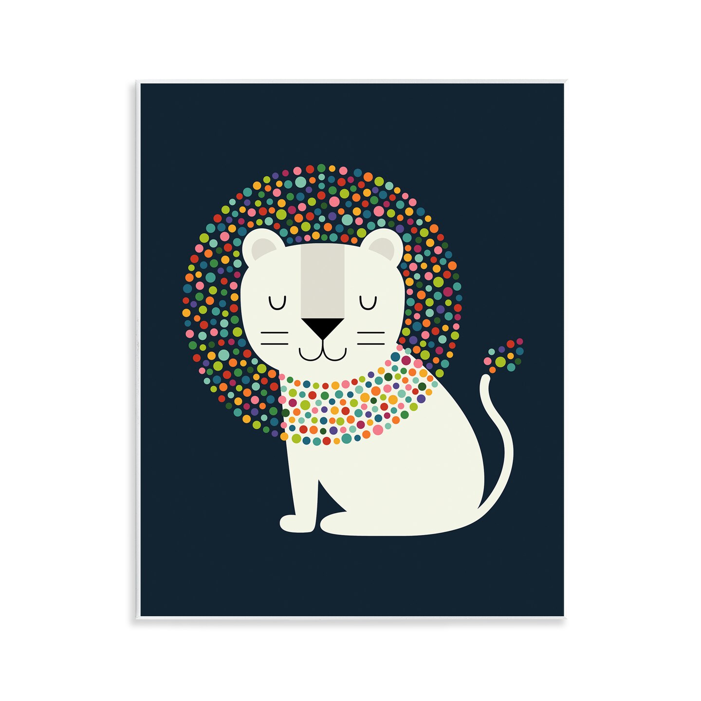 Stupell Industries Lion with Speckled Mane Wall Plaque By Andy Westface