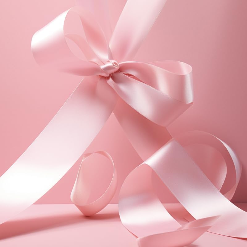 1 Inch Solid Color Satin Ribbon Roll 50 Yards
