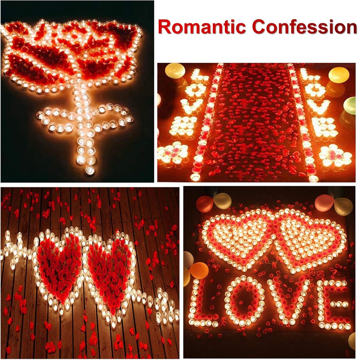 1000PCS Wine Red Fake Rose Petals for Romantic Night