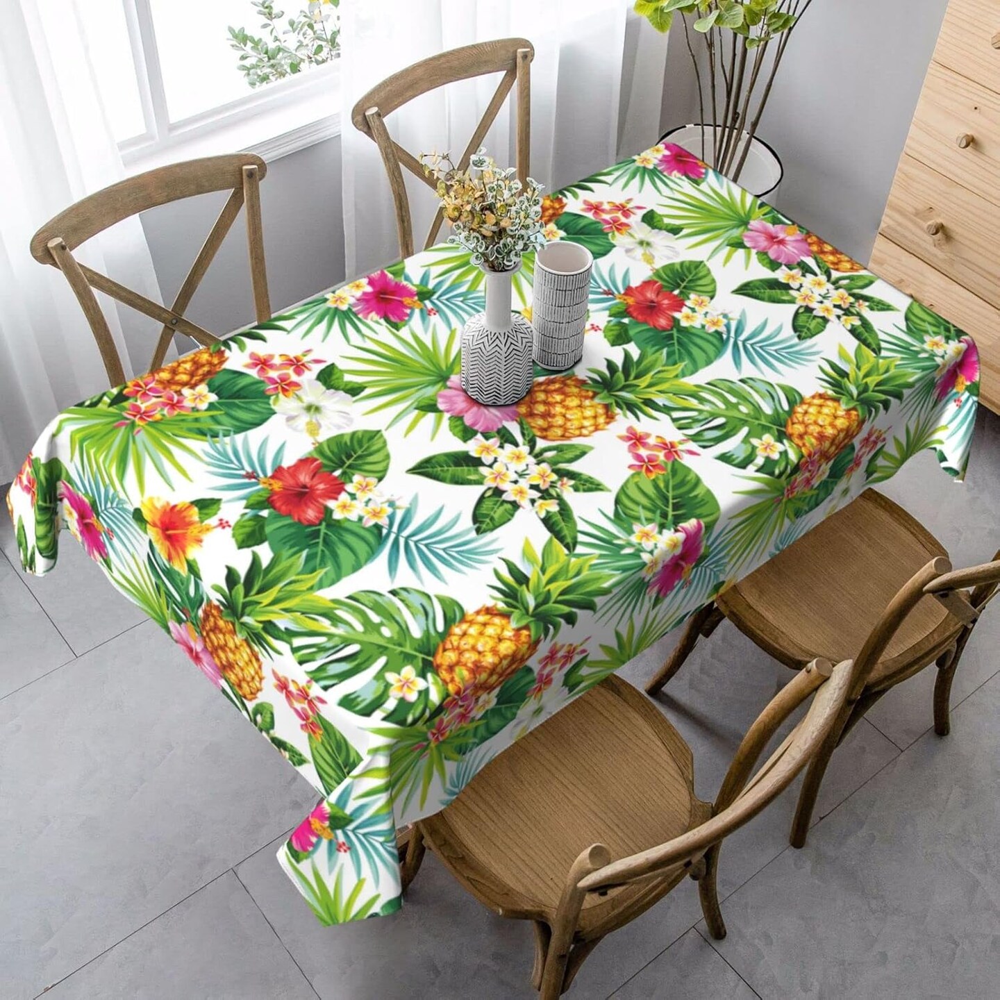 Hawaii Tablecloth Rectangle Table Cloth Washable Table Cover