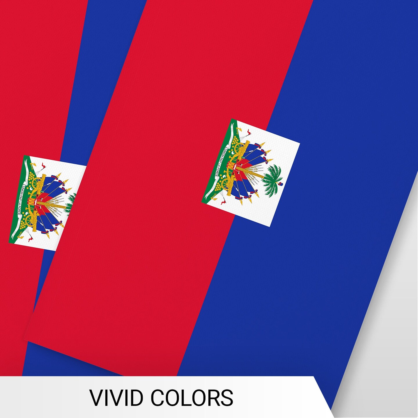 G128 Haiti Haitian Bunting Banner | Flag 8.2 x 5.5 Inch, Full String 33 Feet | Printed 150D Polyester, Decorations For Bar, School, Festival Events Celebration