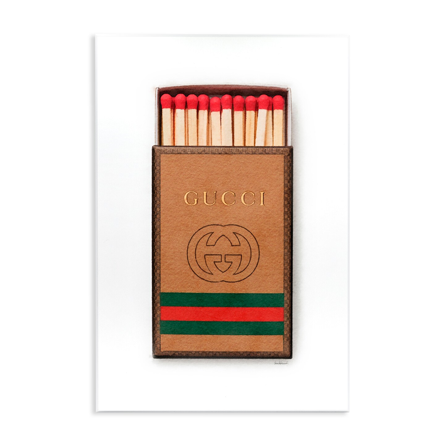 Stupell Industries Trendy Striped Matchbox Wall Plaque By Amanda Greenwood