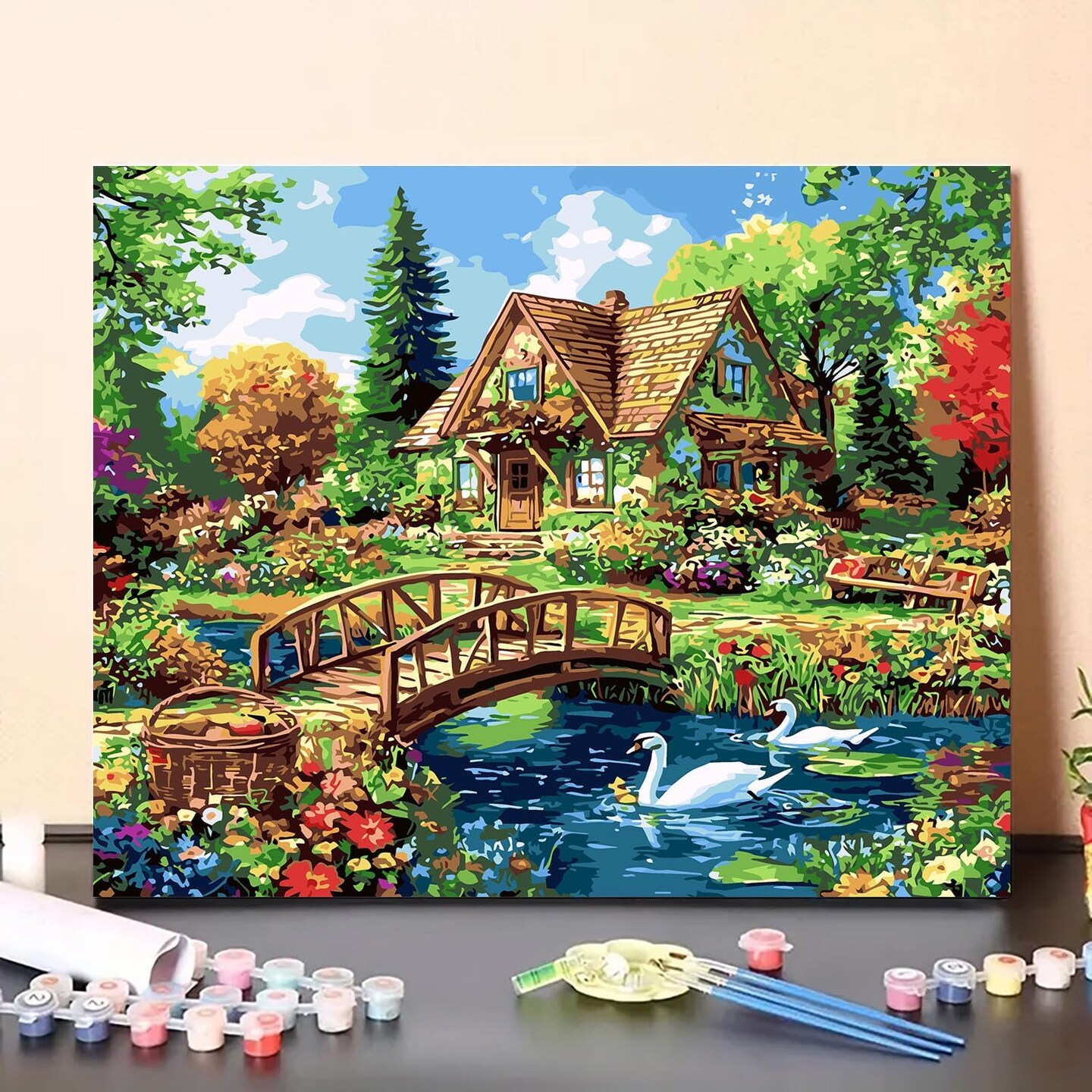 Painting with Numbers for Adults, Acrylic Oil by Number Kits for Home Wall Decor 16x20 in