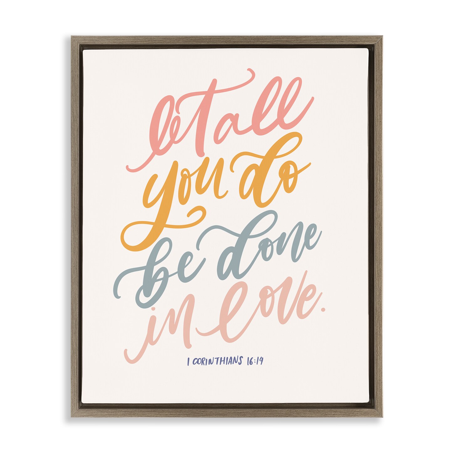 Stupell Industries All You Do Be In Love Floating Frame By Isabela ...