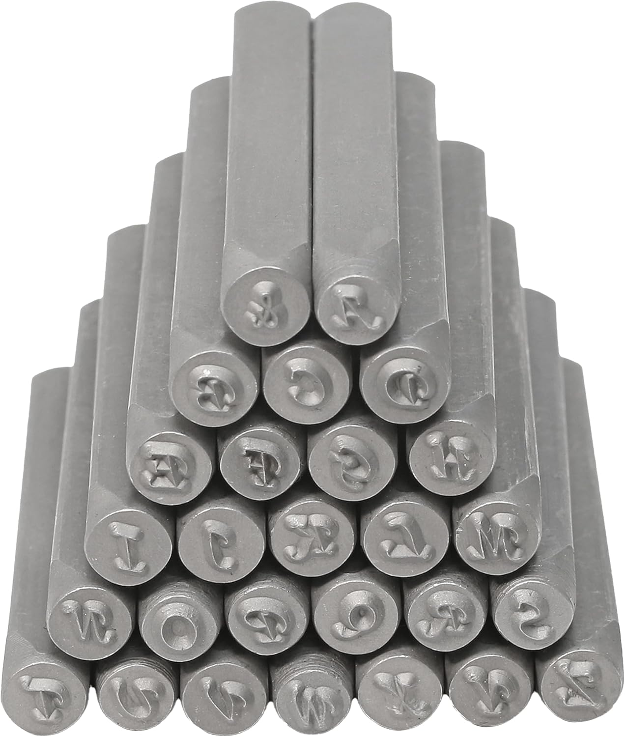 The Beadsmith Steel Alphabet Stamps - Metal Elements - Uppercase Gothic Font - A-Z Letters Plus “&” Symbol - Storage Case Included - Used for Stamping & Personalizing Soft Metals