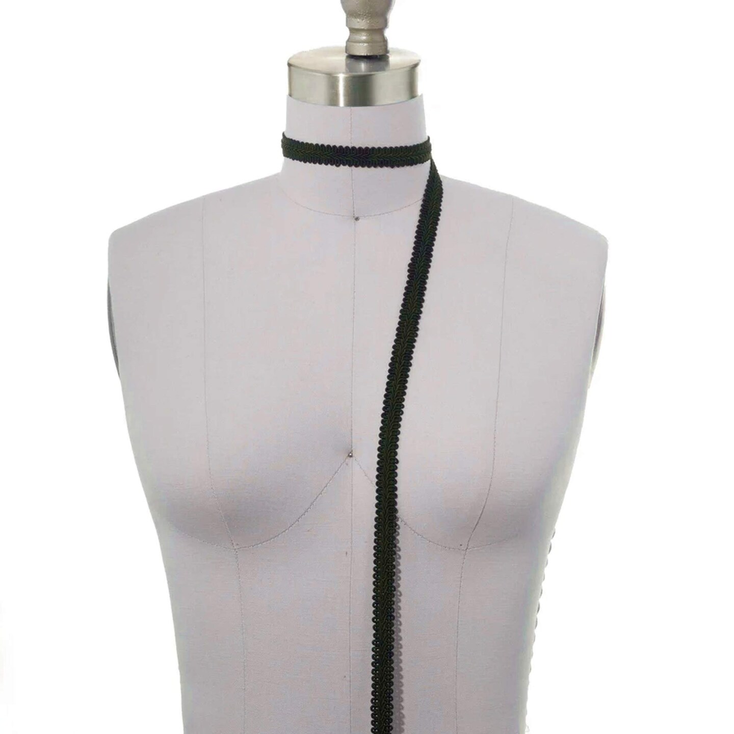 2 Yards 5/8 Inch Classic Black French Gimp Braid Trim for Upholstery, Drapes & Home Décor