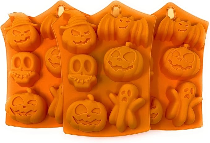 Halloween Silicone Mold Spooky Candy Chocolate, Jelly & Cake Pop Mold