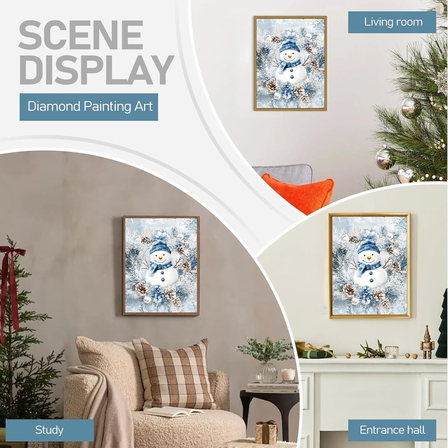 Christmas SnowmanDiamond Art Kits for Adults