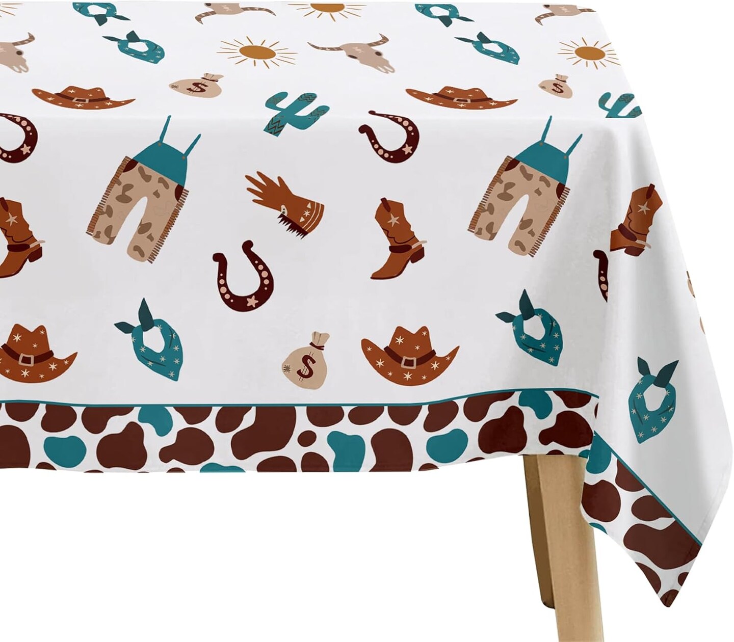 Western Cowboy Party Decorations Tablecloth