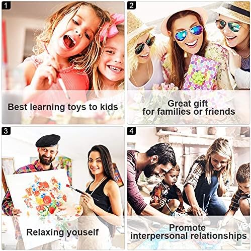 Landscape Paint by Numbers for Adults, Mountains, Forests (16x20 Inch)