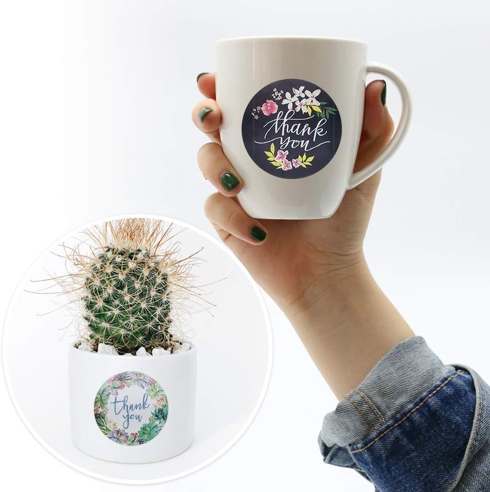 500 Pcs 2 Inch Thank You Stickers, Thank You Stickers Roll, Thank You Labels