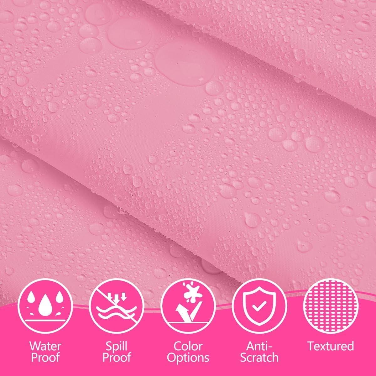 Disposable Plastic Tablecloth Pink