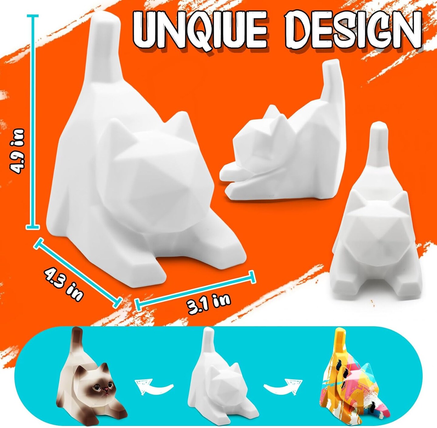 Paint Your Own Cat Lamp Kit