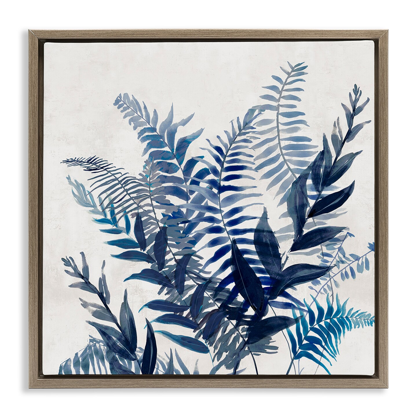 Stupell Industries Blue Toned Fern Fronds Floating Frame By Jacob Q