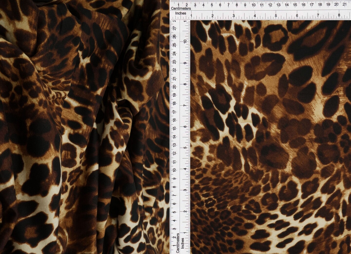 1 Yard DTY Brushed Animal Print Fabric Polyester Spandex Stretch 58/60" Width