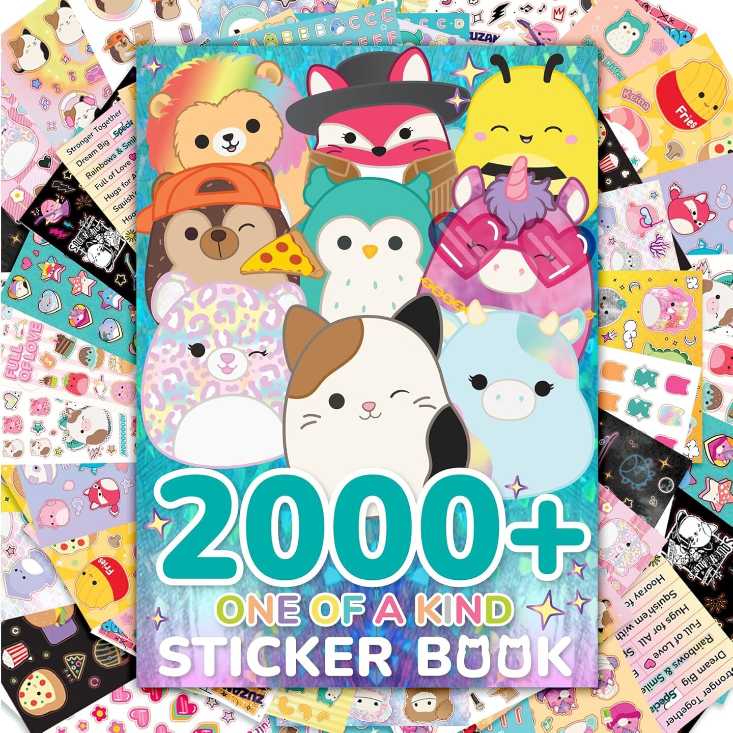 Original Squishmallows 2000+ One of a Kind Sticker Book