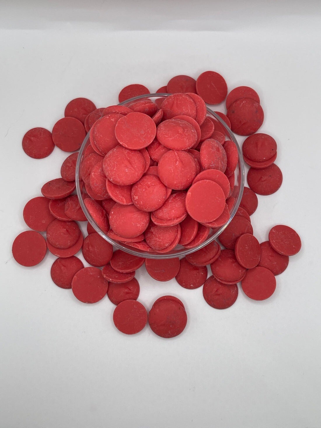 2.5lbs Merckens Red Chocolate Candy Melts for Coating Dipping Drizzling Baking and Decorating