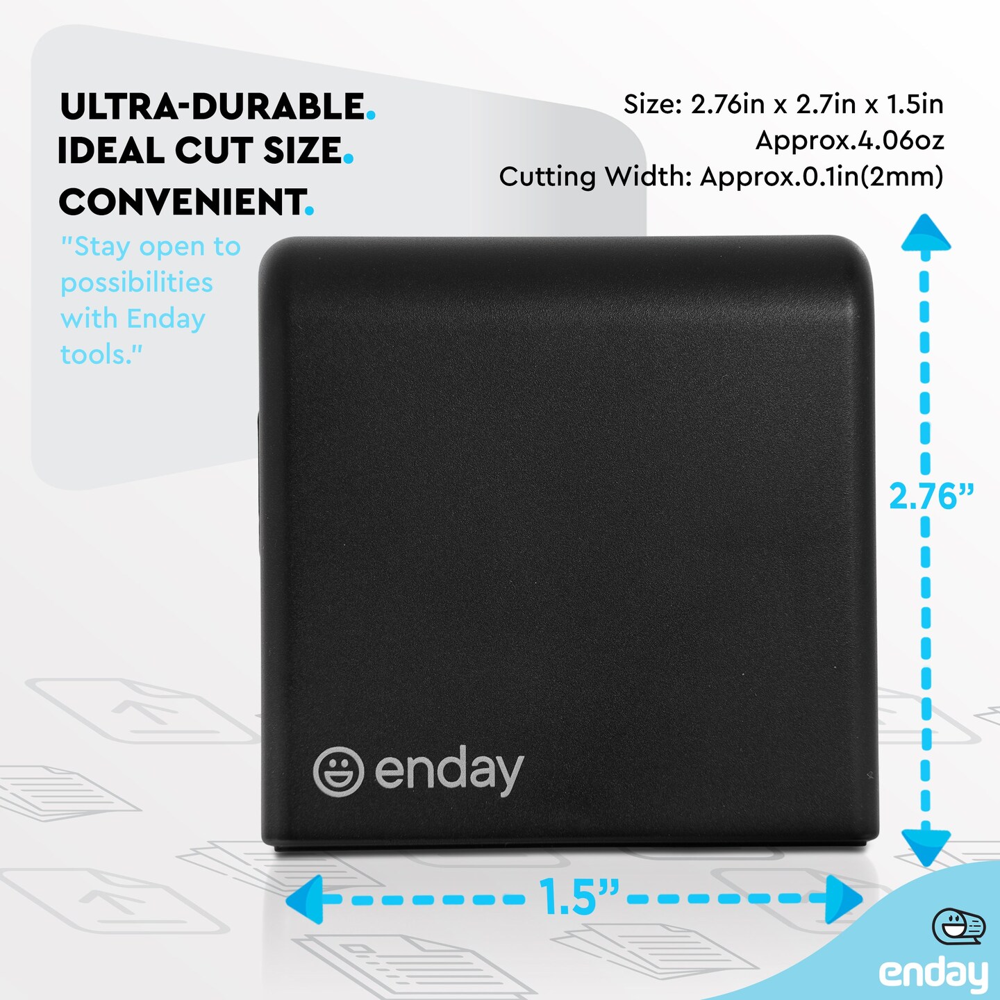 Electric Letter Envelope Opener, Battery Operated - Letter Opener Envelope Slitter Portable & Safe Blade Design Mail Opener - Enday