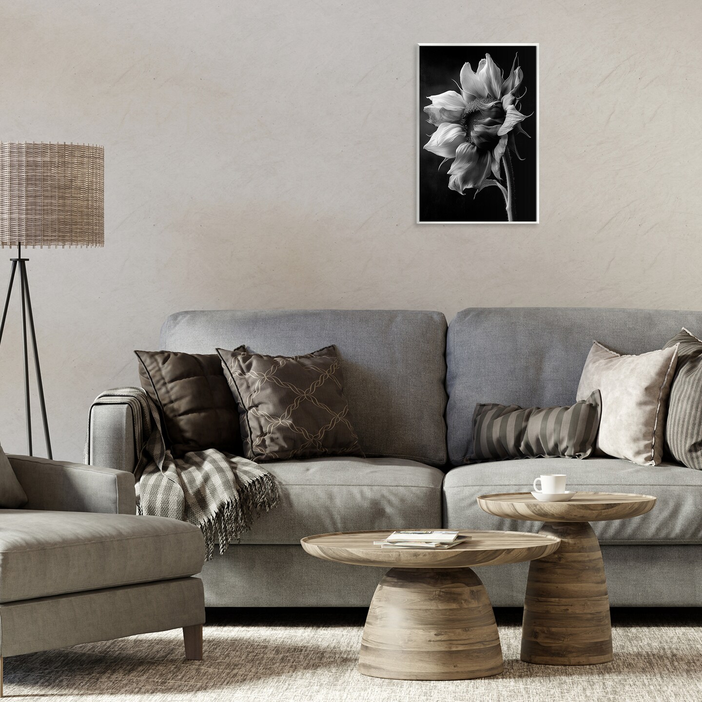 Stupell Industries Stark Contrast Sunflower Blossom Wall Plaque By Annabelle Hall