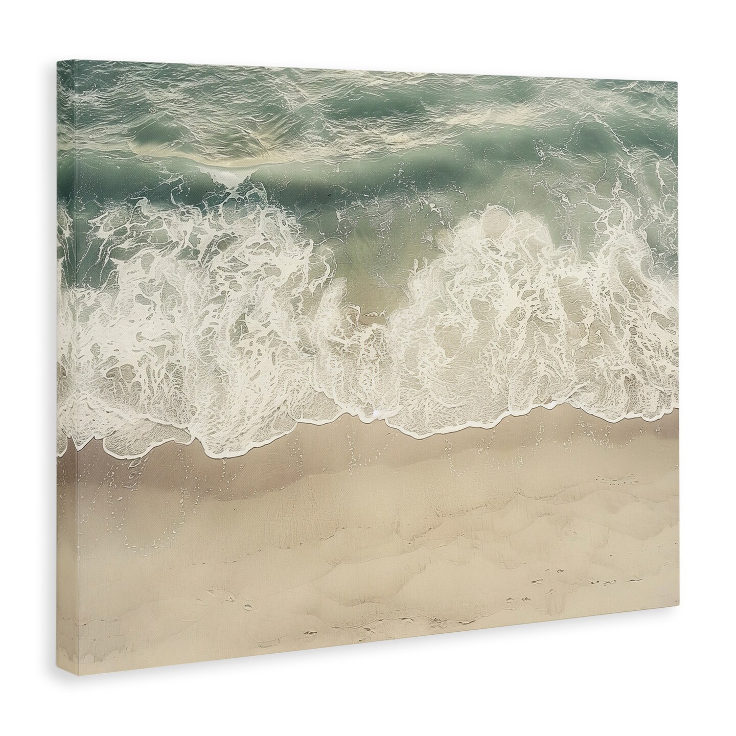 Stupell Industries Aerial Waves Lapping Shore Canvas By Lazar Studio