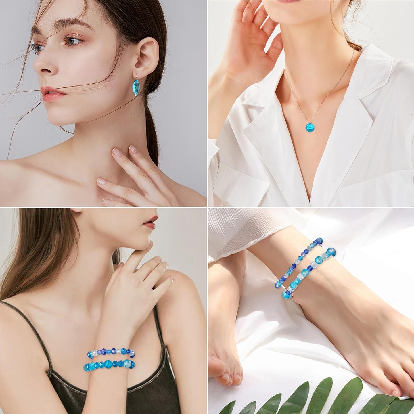 1000pcs Glass Beads for Jewelry Making Colorful Rainbow Craft Crystal Beads with Loose Beads Sparkly Beads