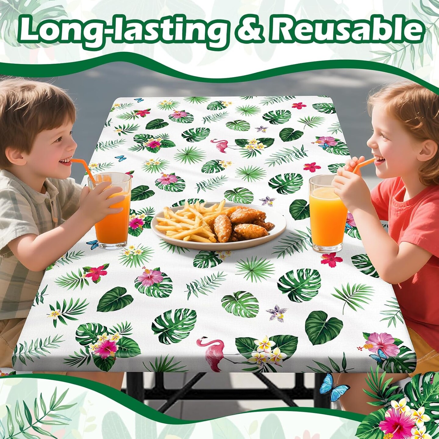 3PCS Waterproof Kids Picnic Table Cover with Bench Covers