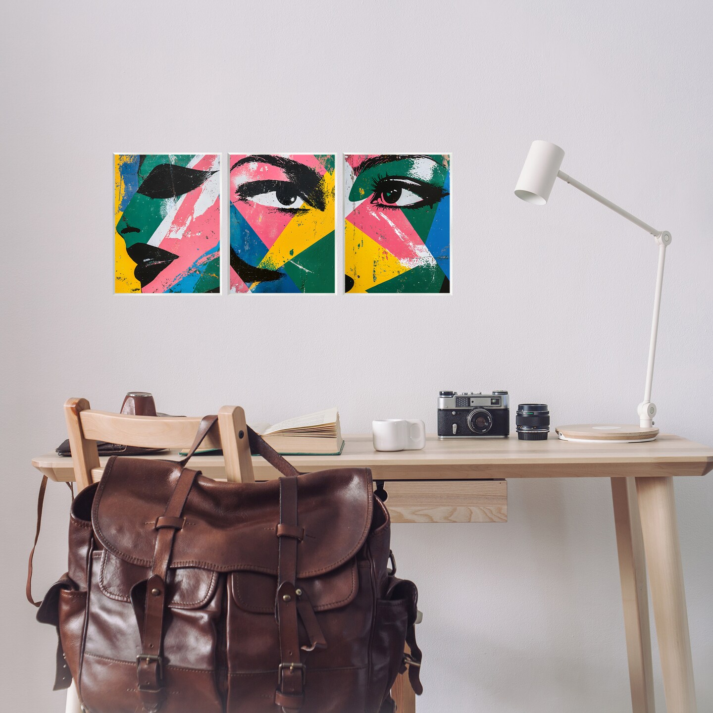 Stupell Industries Face & Eyes Fractal Wall Plaque By Walker Noble