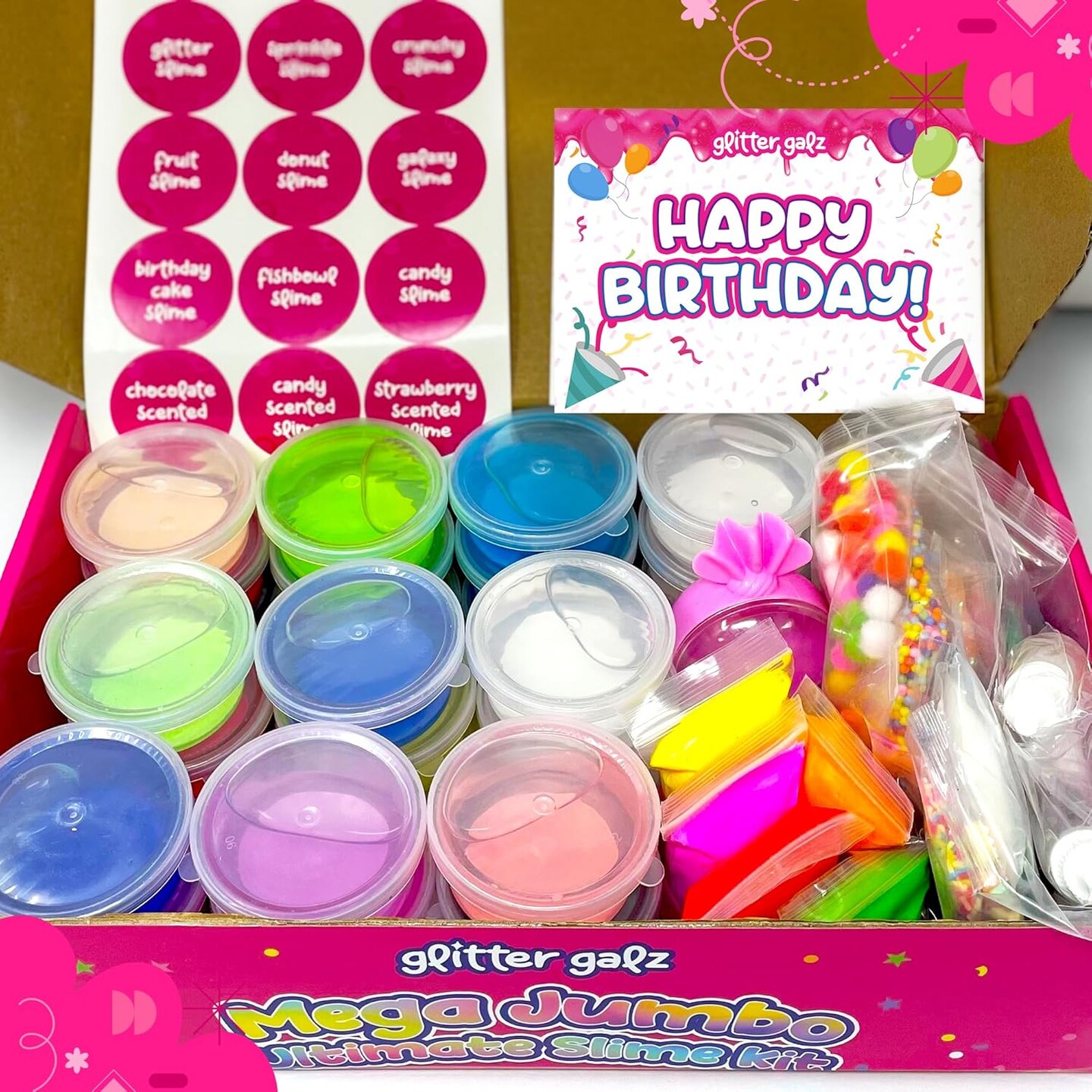 75-Pc Jumbo Mega Birthday Party Slime Kit