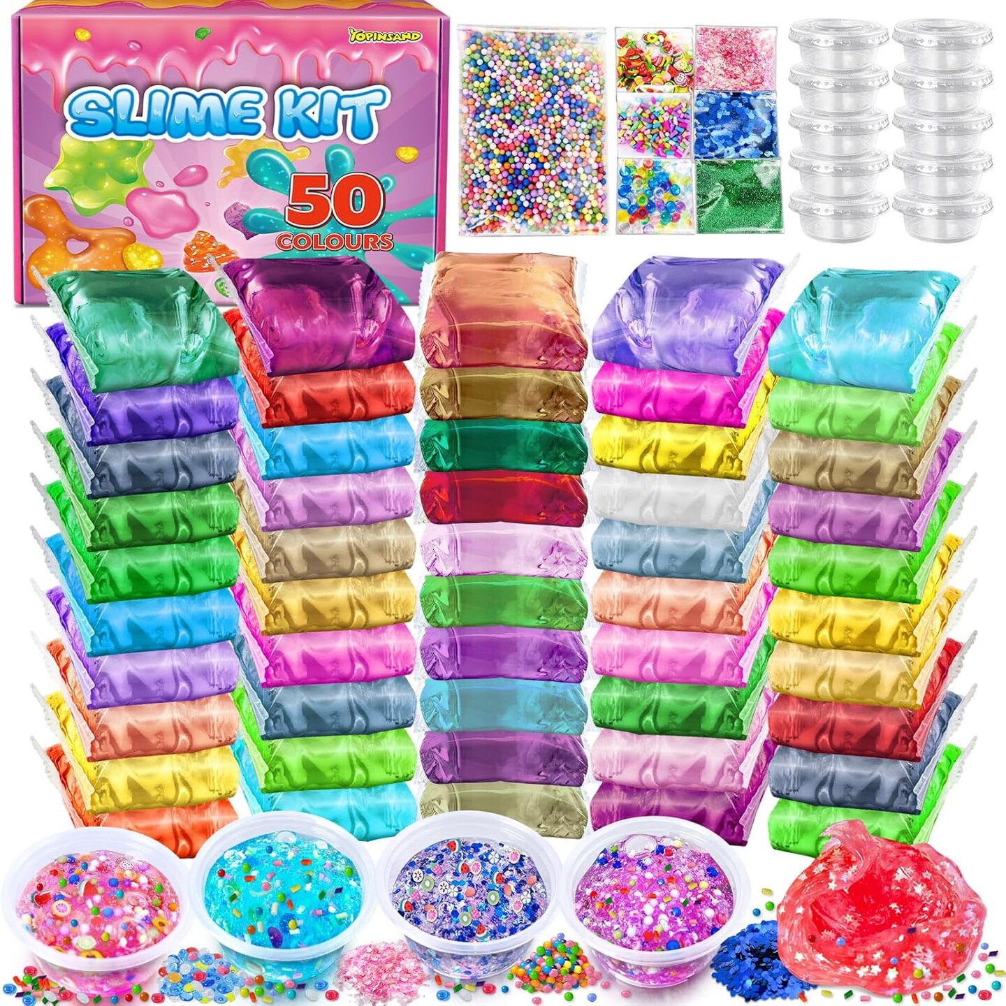 50 Pack DIY Slime Kit