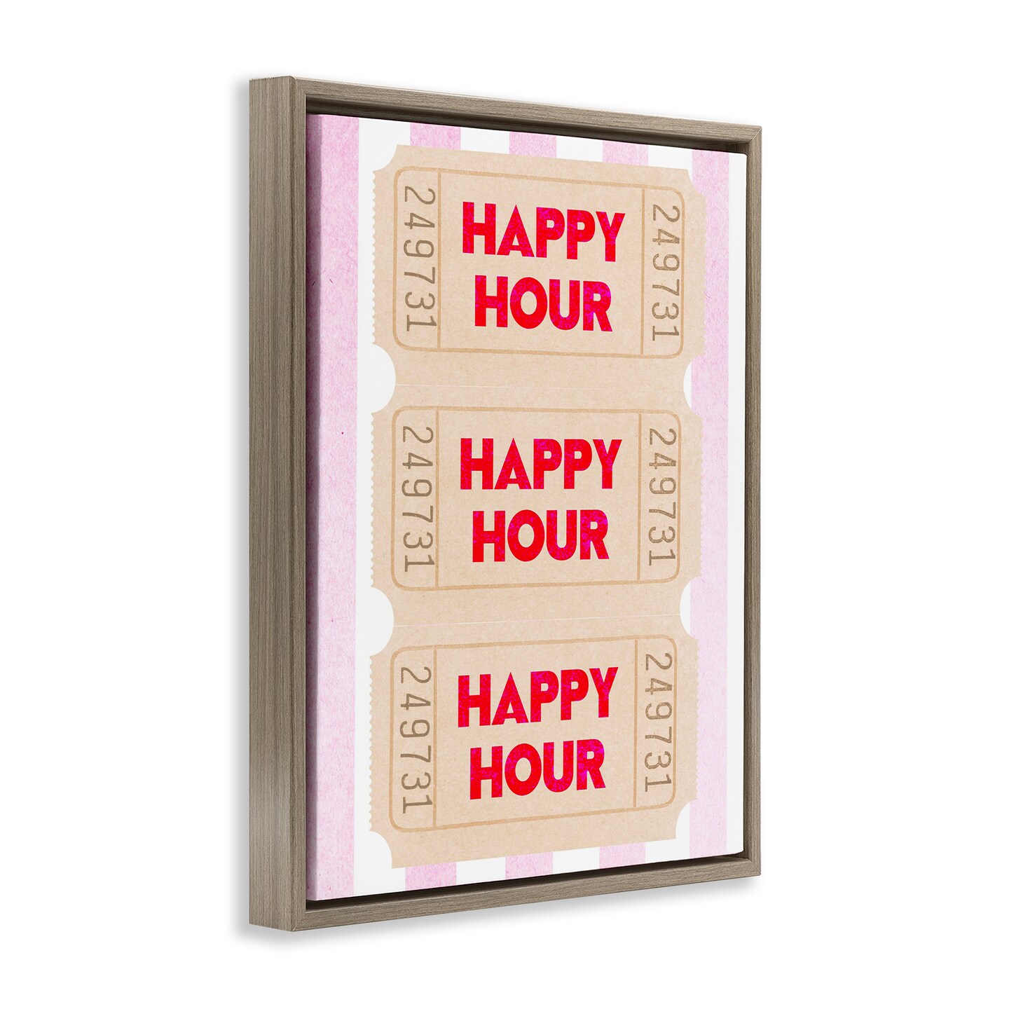 Stupell Industries Happy Hour Ticket Stubs Floating Frame By Lil' Rue