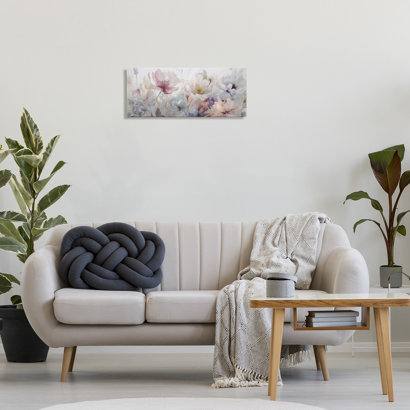 Stupell Industries Muted Grey Toned Flowers Canvas By Irene Weisz