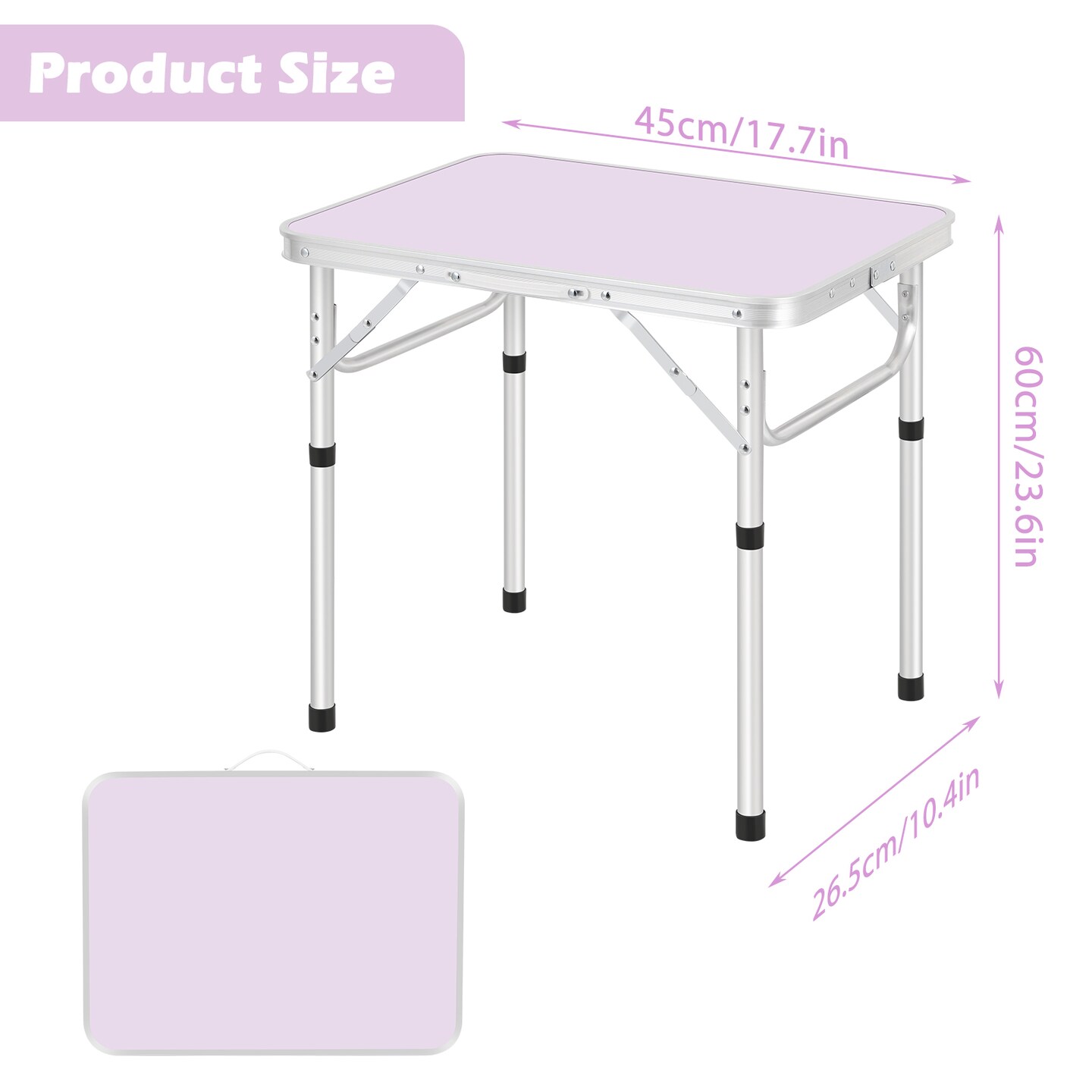 Portable Folding Table with Anti - slip Legs for Outdoor Use
