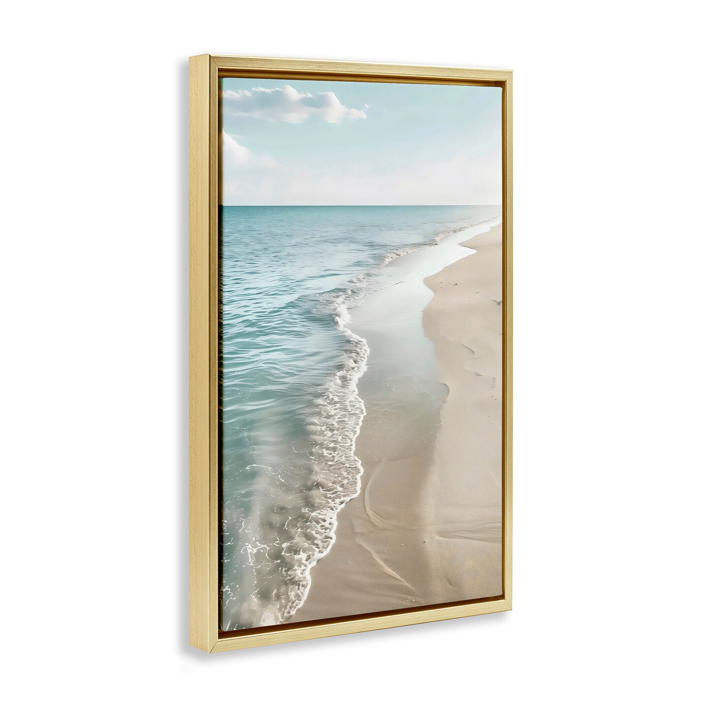 Stupell Industries Tranquil Receding Shoreline Floating Frame By LSR Creative Studio