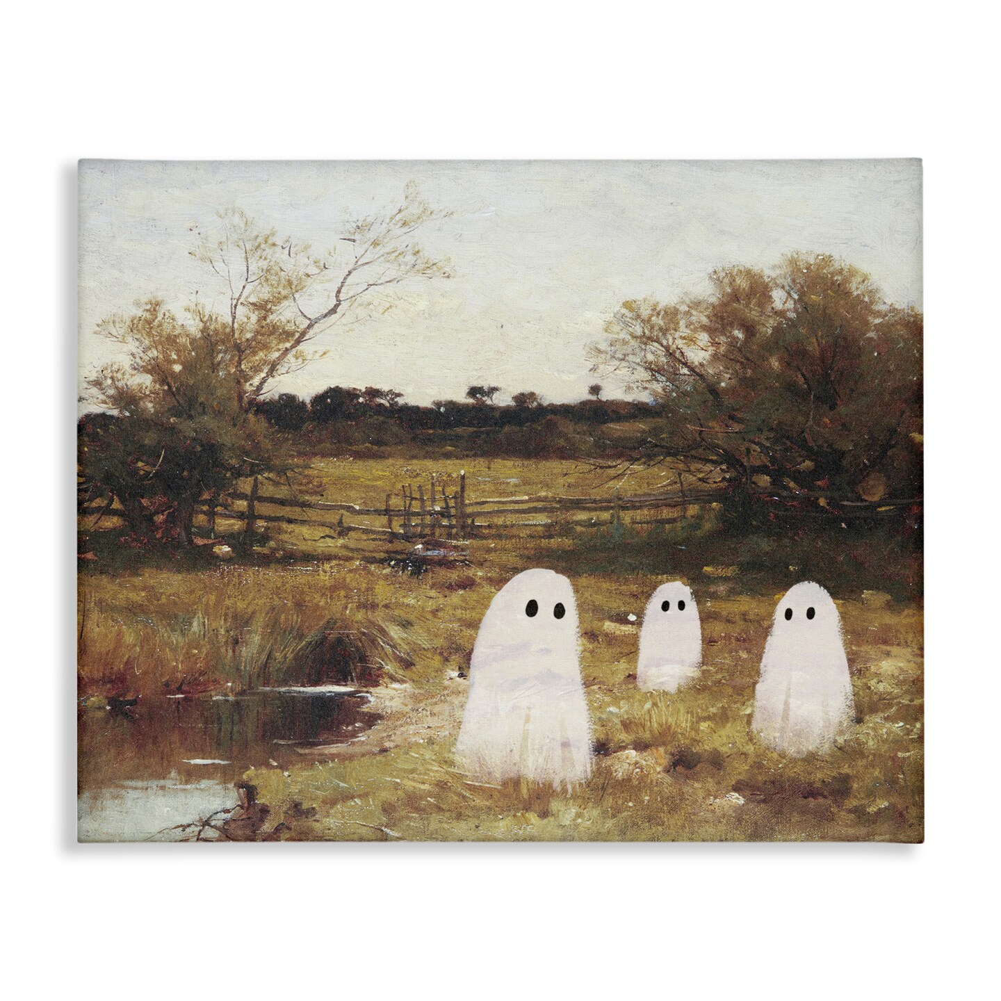 Stupell Industries Ghosts in Traditional Countryside Canvas By Victoria Barnes