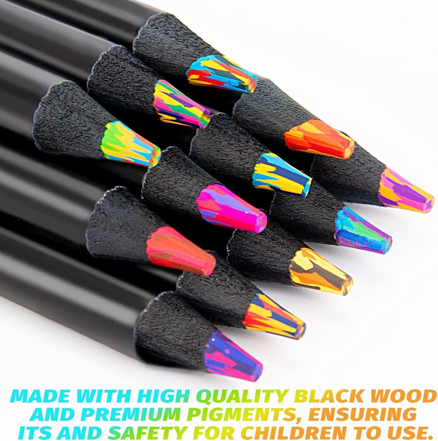 12 Rainbow Colored Pencils