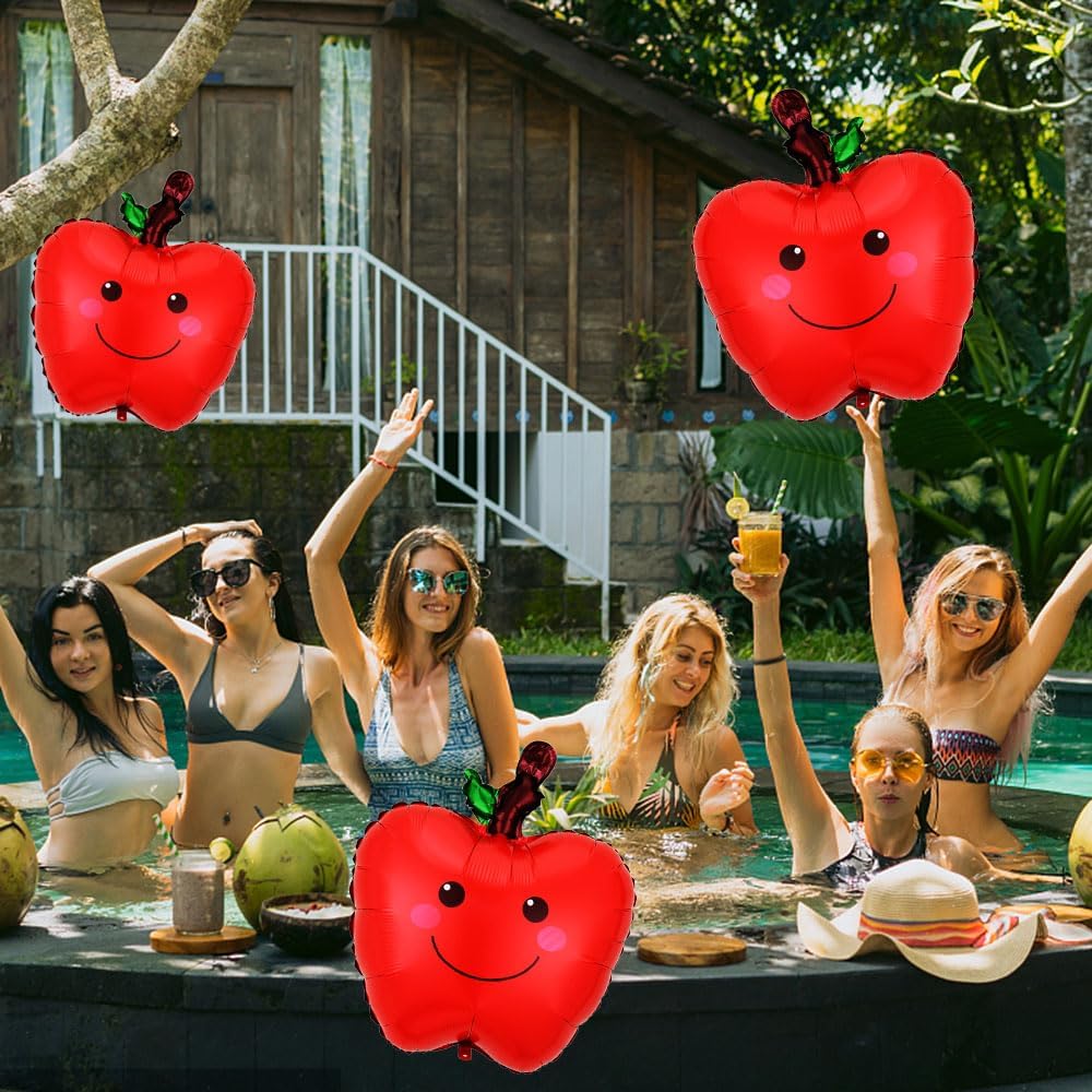 Apple Balloons Foil Fruity Balloons Party Decoration