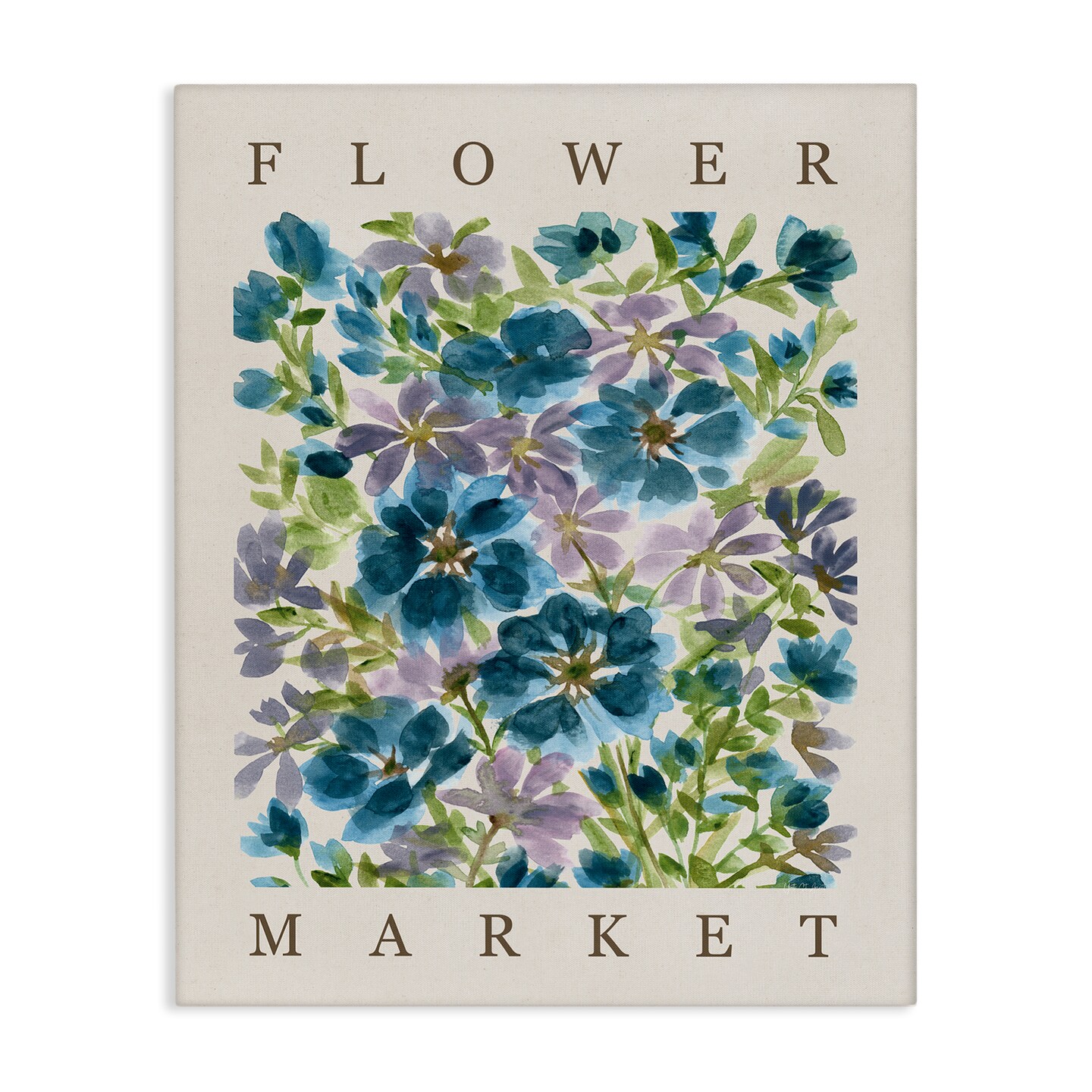 Stupell Industries Flower Market Blue Blooms Canvas By Yvette St. Amant