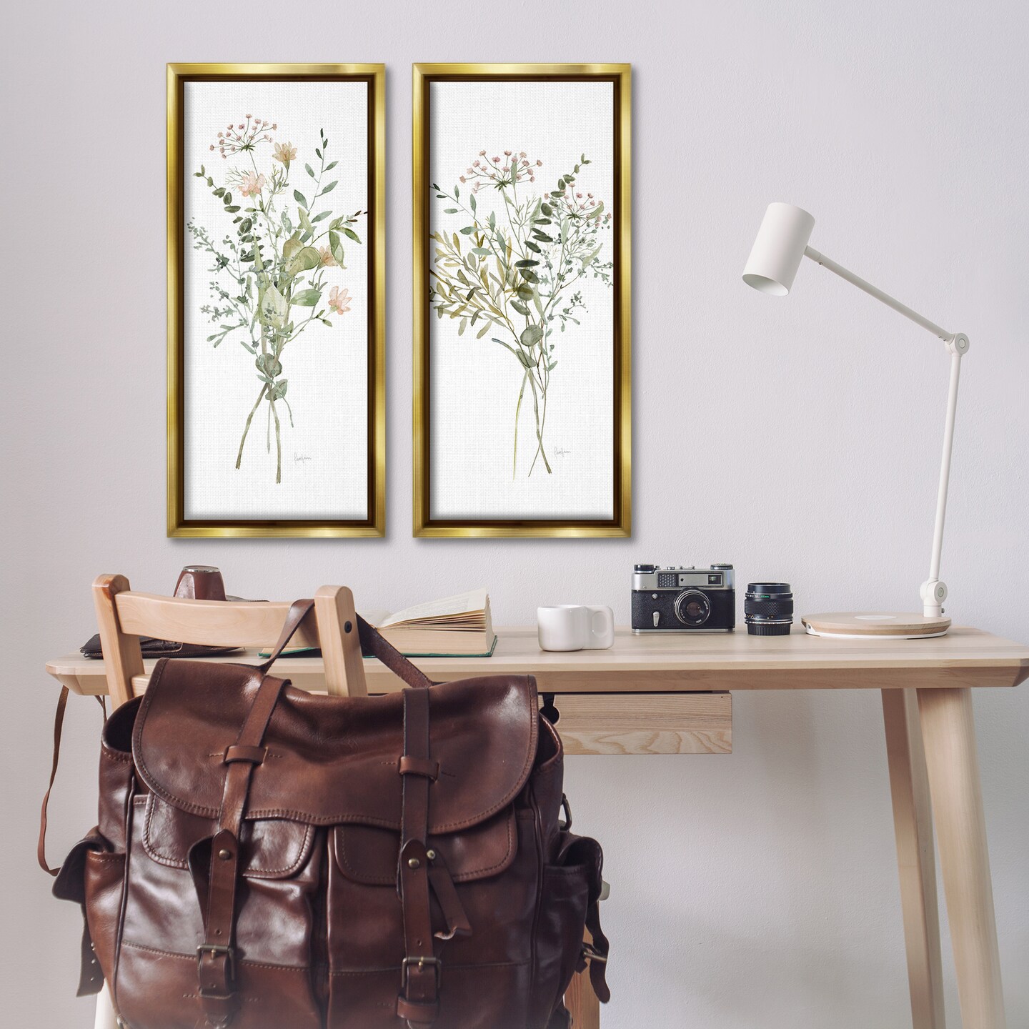 Stupell Industries Watercolor Style Wildflower Bundles 2pc Floating Frame Set By Livi Finn