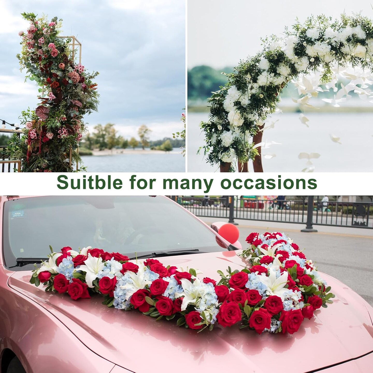 6 Pcs Floral Foam Cage Flower Holder with Floral Foam Blocks Square and Rectangle Suitable for Flower Wedding Garden Decoration and Artificial Flowers