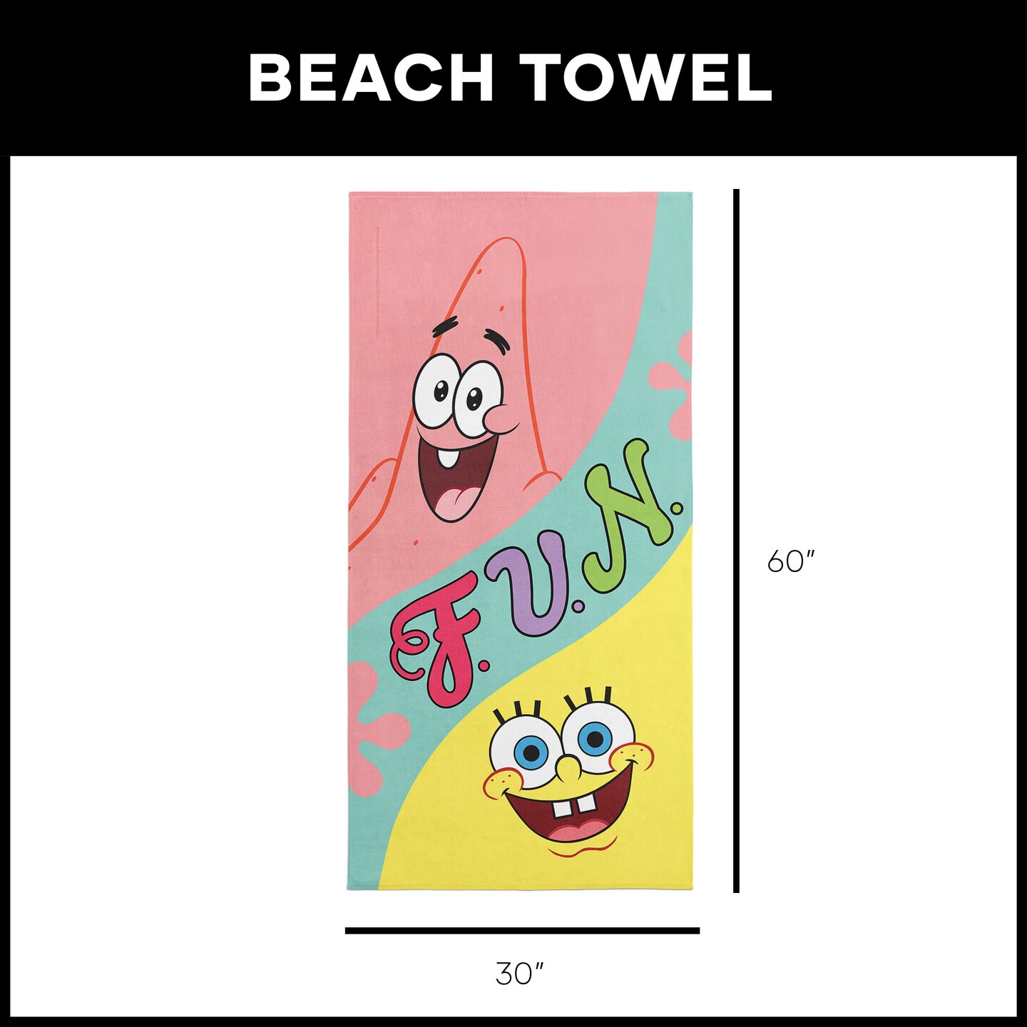 Nickelodeon Spongebob Squarepants Beach Towel