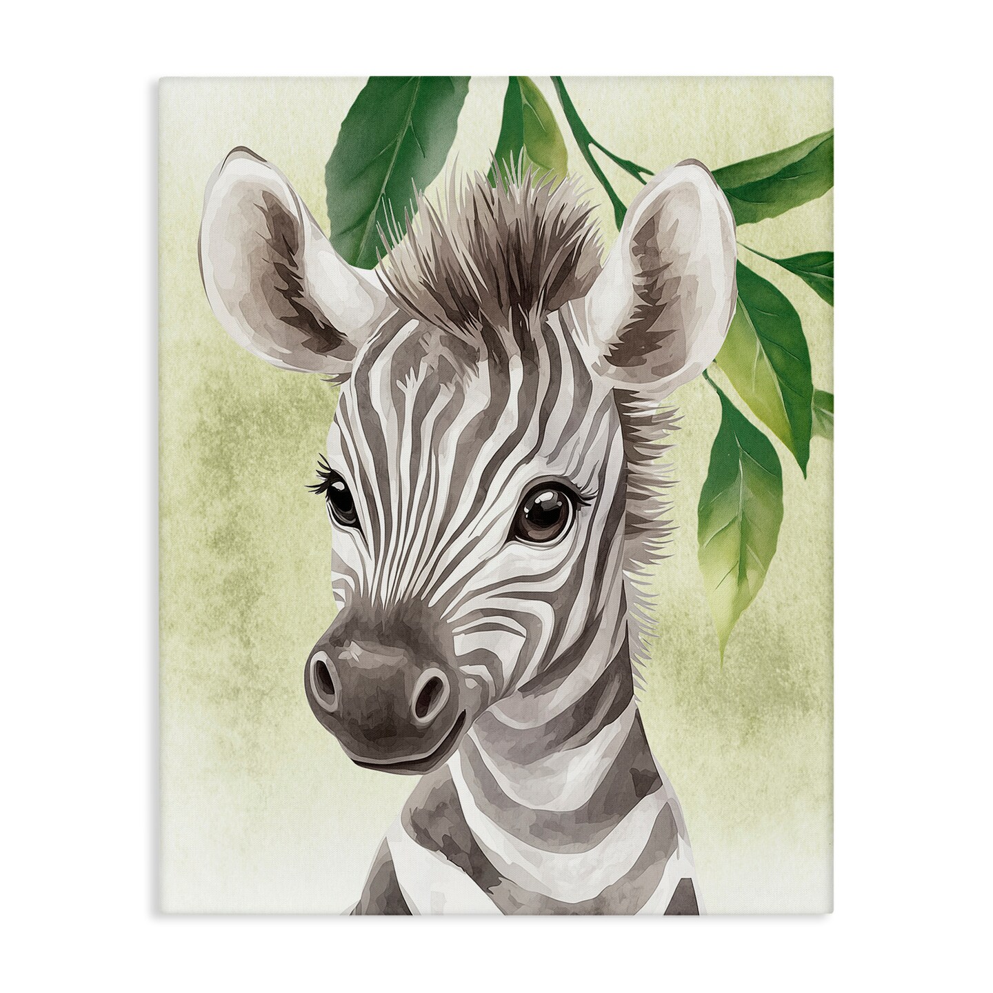 Stupell Industries Jungle Friends Baby Zebra Canvas By Christine Simpson Art
