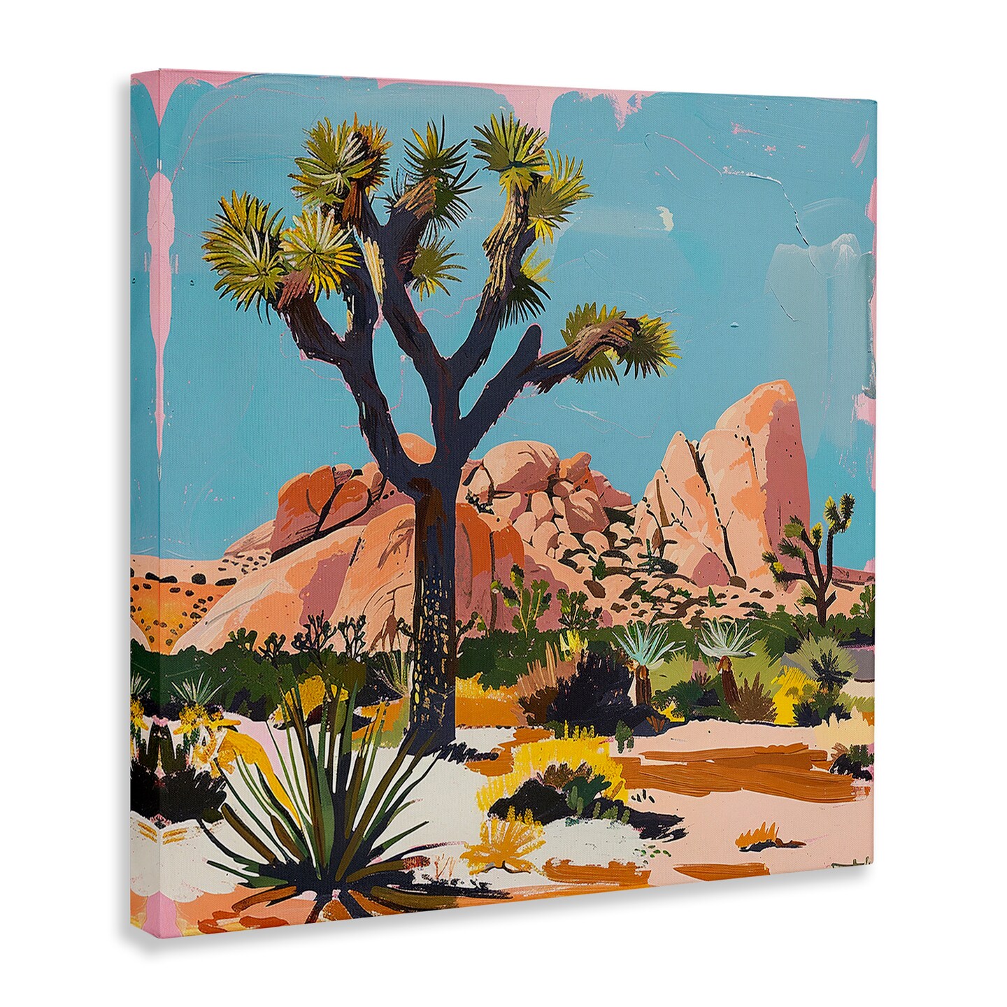 Stupell Industries Modern Joshua Tree in Desert Canvas By Walker Noble