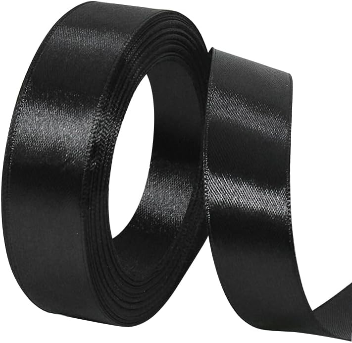 1 Inch Solid Color Satin Ribbon Roll 50 Yards