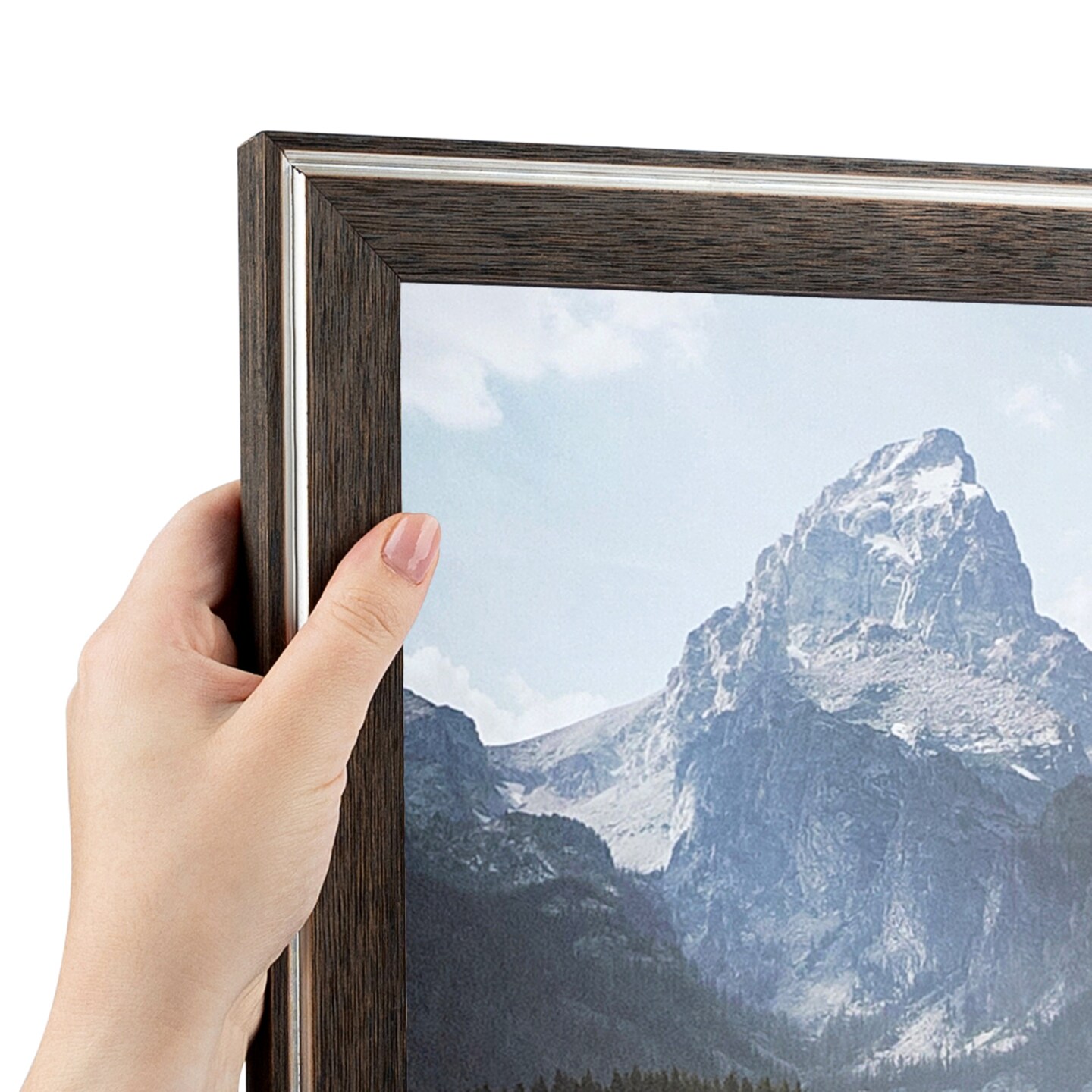 ArtToFrames 5x7 Inch Picture Frame, This 1.25 Inch Custom Wood Poster Frame is Available in Multiple Colors, Great for Your Art or Photos - Comes with Regular Glass and Corrugated Backing (A74AJ)