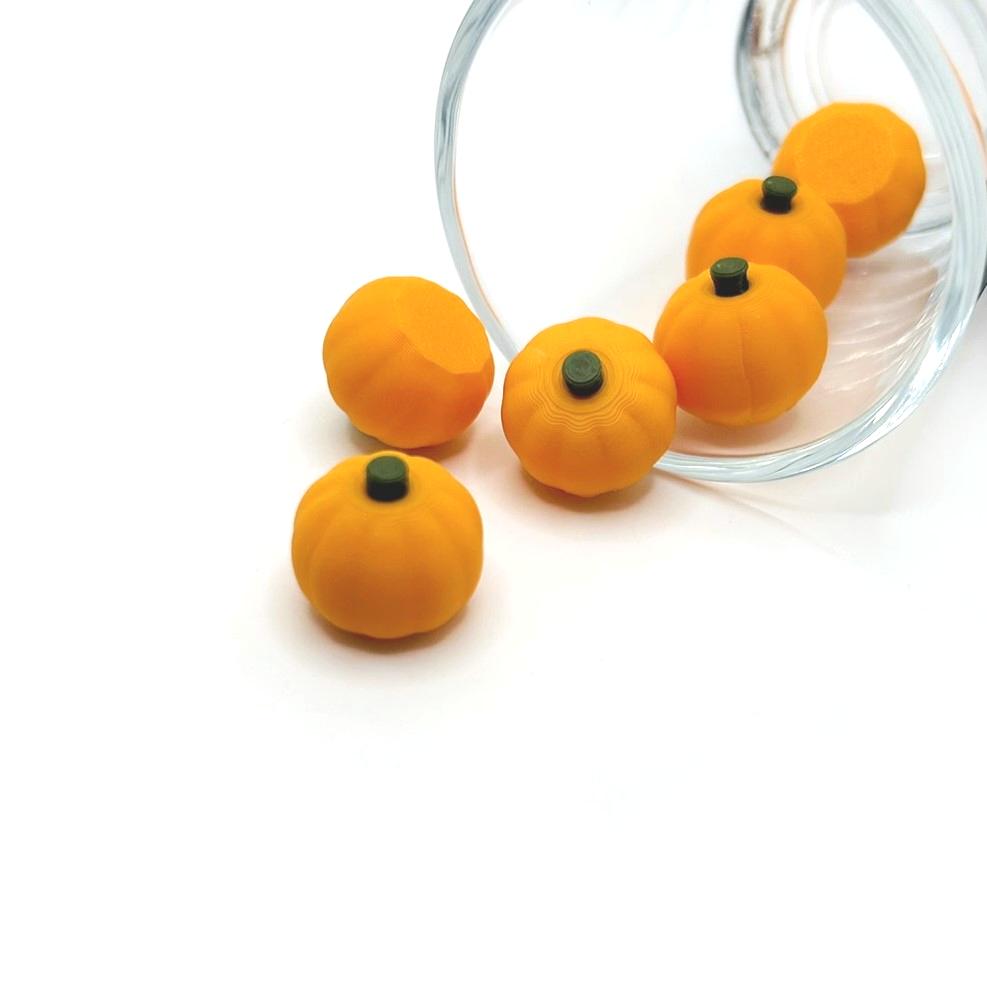 3D Pumpkin Halloween Charms, 14x16mm