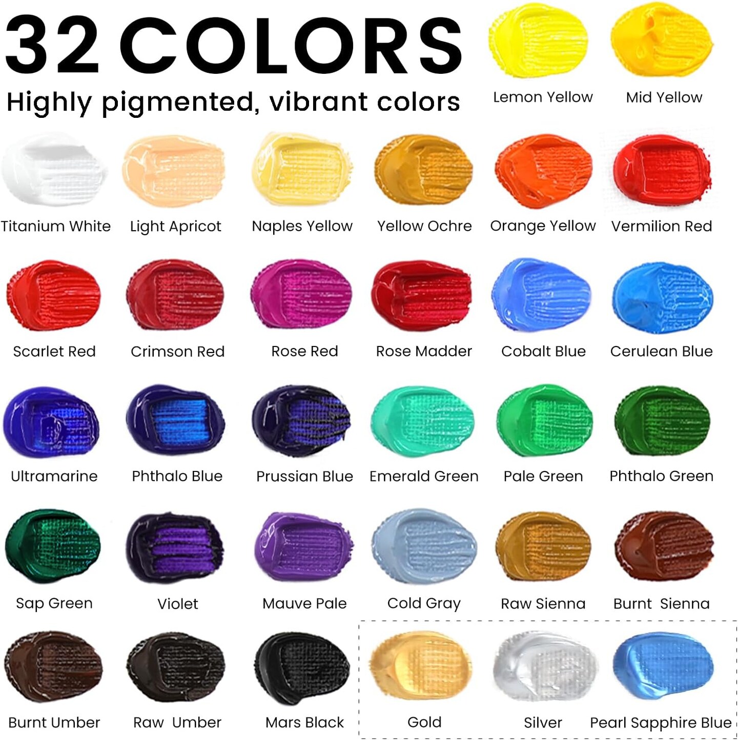 62 Pcs Canvas Painting Kits