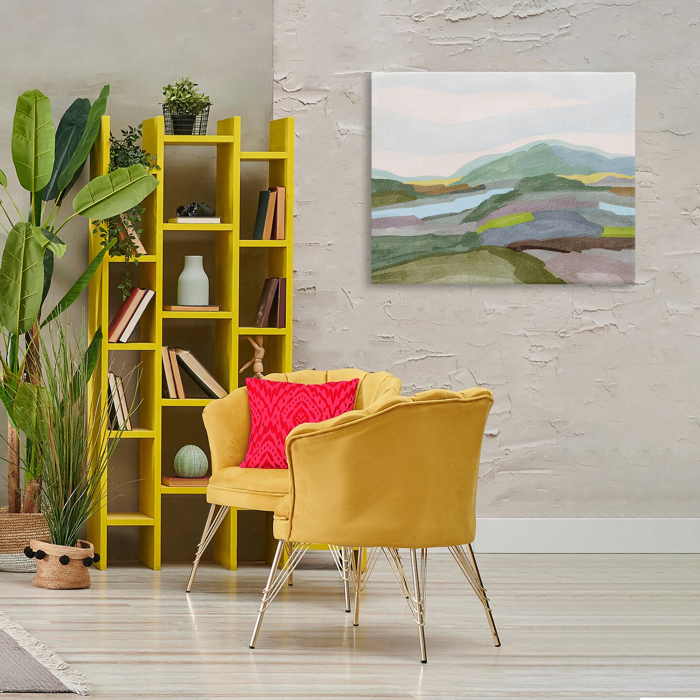 Stupell Industries Green Earth Tones Landscape Canvas By Nikita Jariwala