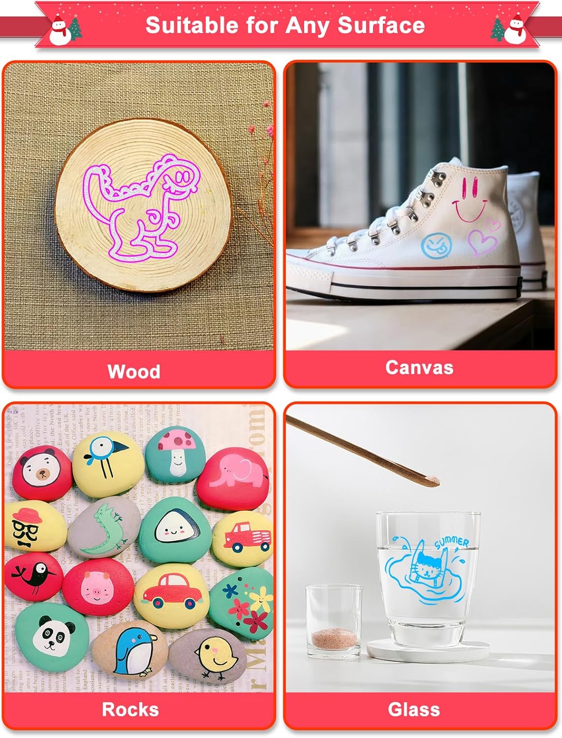 Outline Shimmer Markers, 12 Glitter Metallic Gel Pens for Coloring(12 Colors)