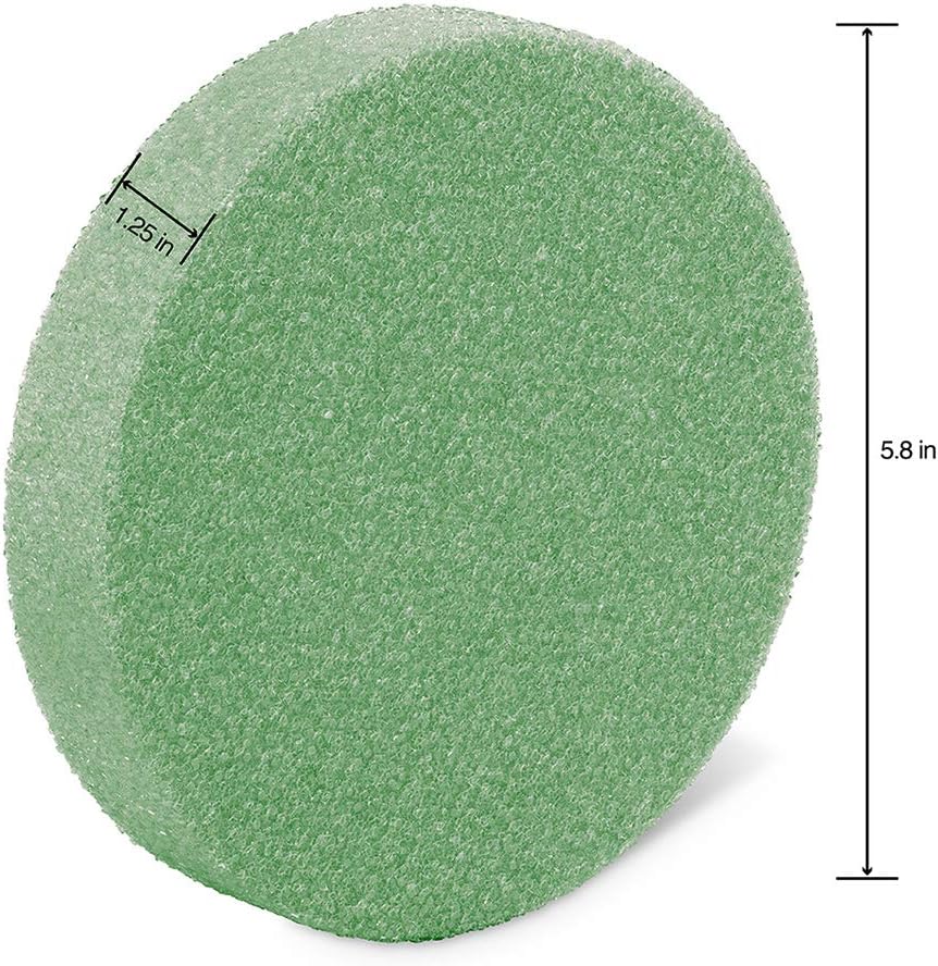 1.25 Inch x 5.8 Inch Green Floral Foam